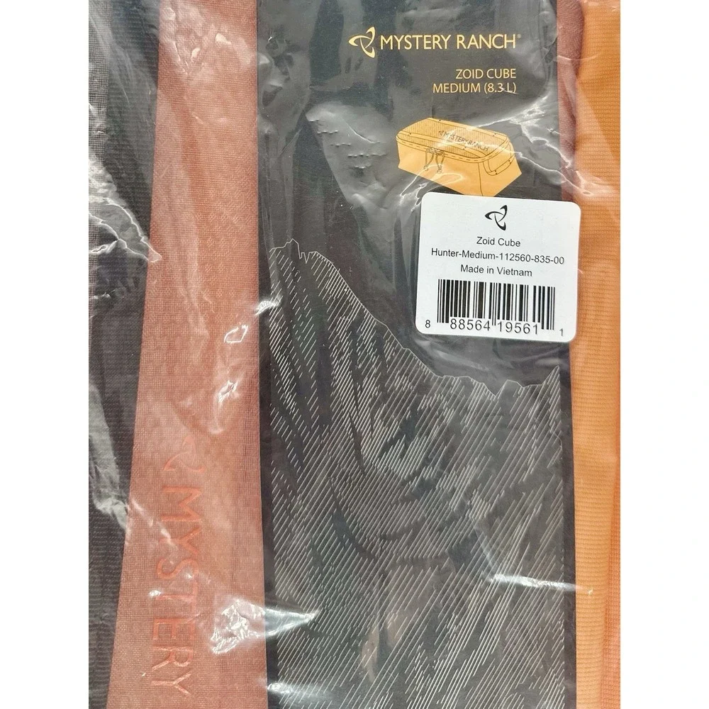 DISCONTINUED Mystery Ranch Zoid Cube Medium Hunter Upcycle Kit 3pc Orange NWT